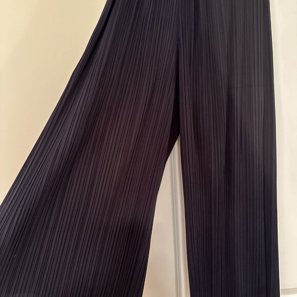 Issey Miyake Pleats Please Navy Pants - Size 5 - Picture 2 of 7